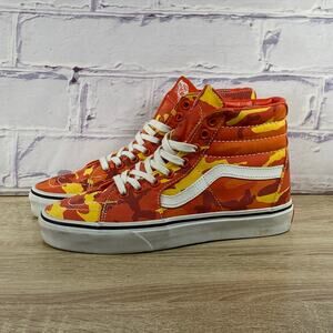 Vans Sk8-Hi Orange Camo High Top Sneakers Women's Size 7